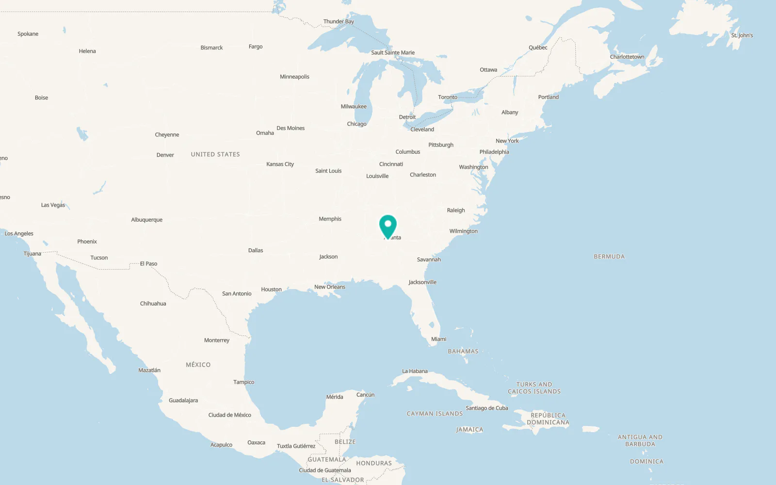 Map of Newnan
