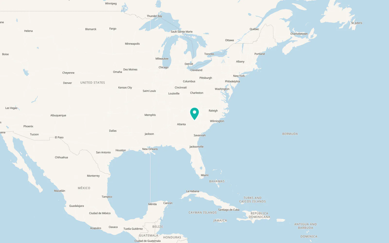 Map of Ninety Six