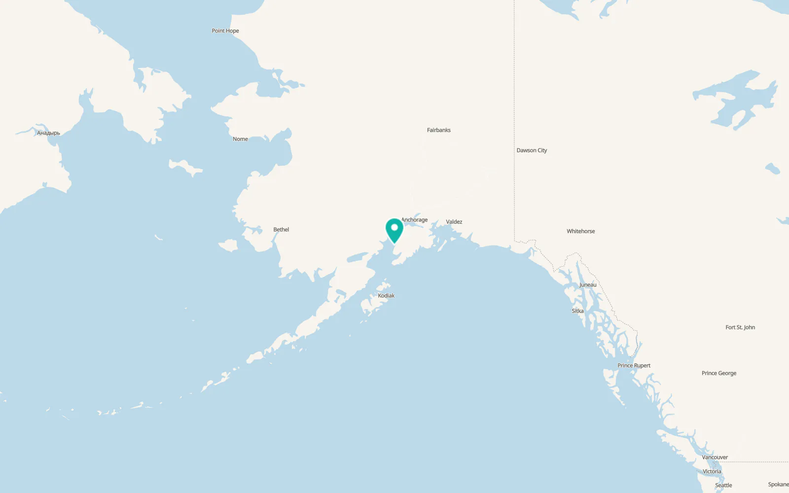 Map of Ninilchik