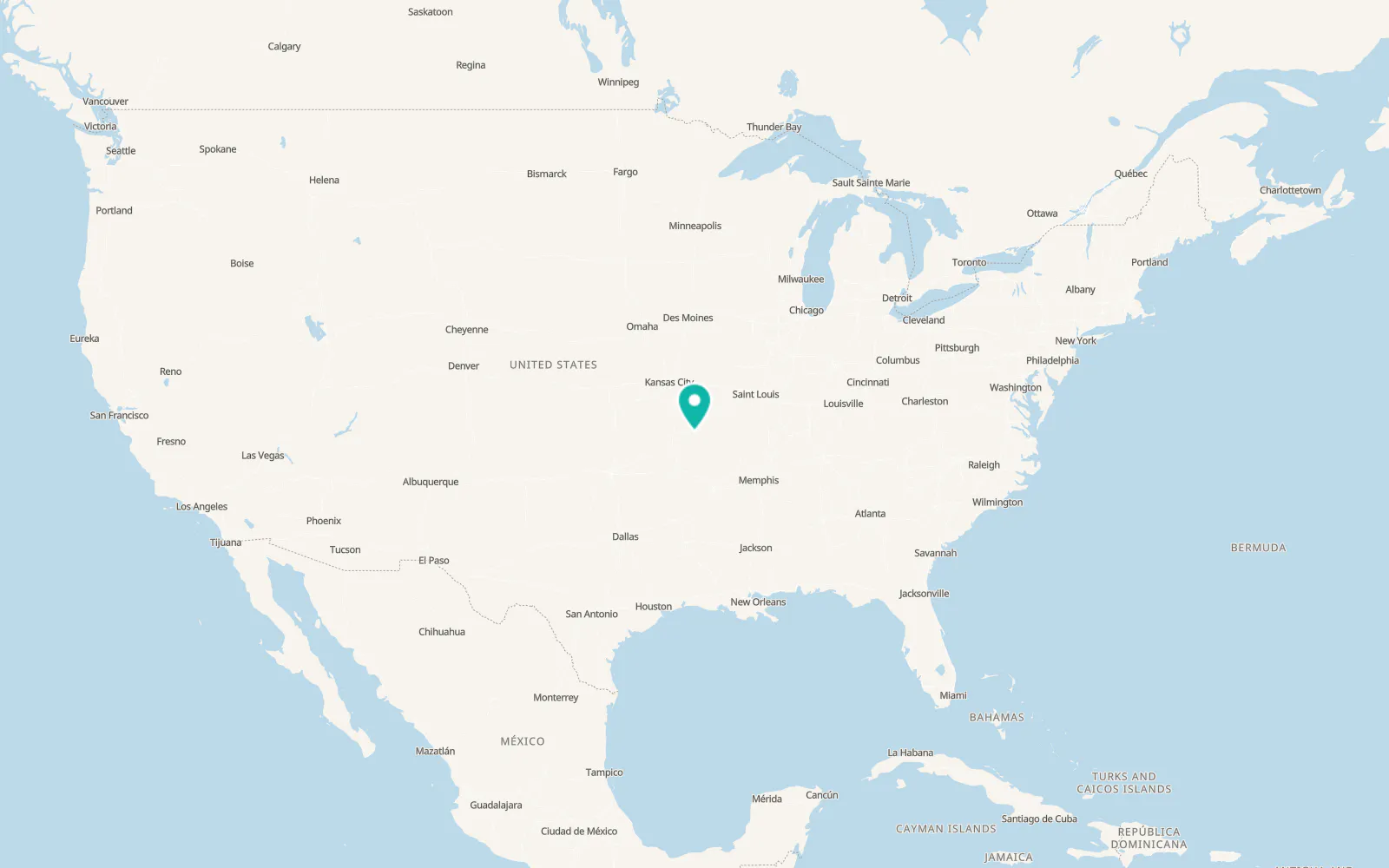 Map of Nixa