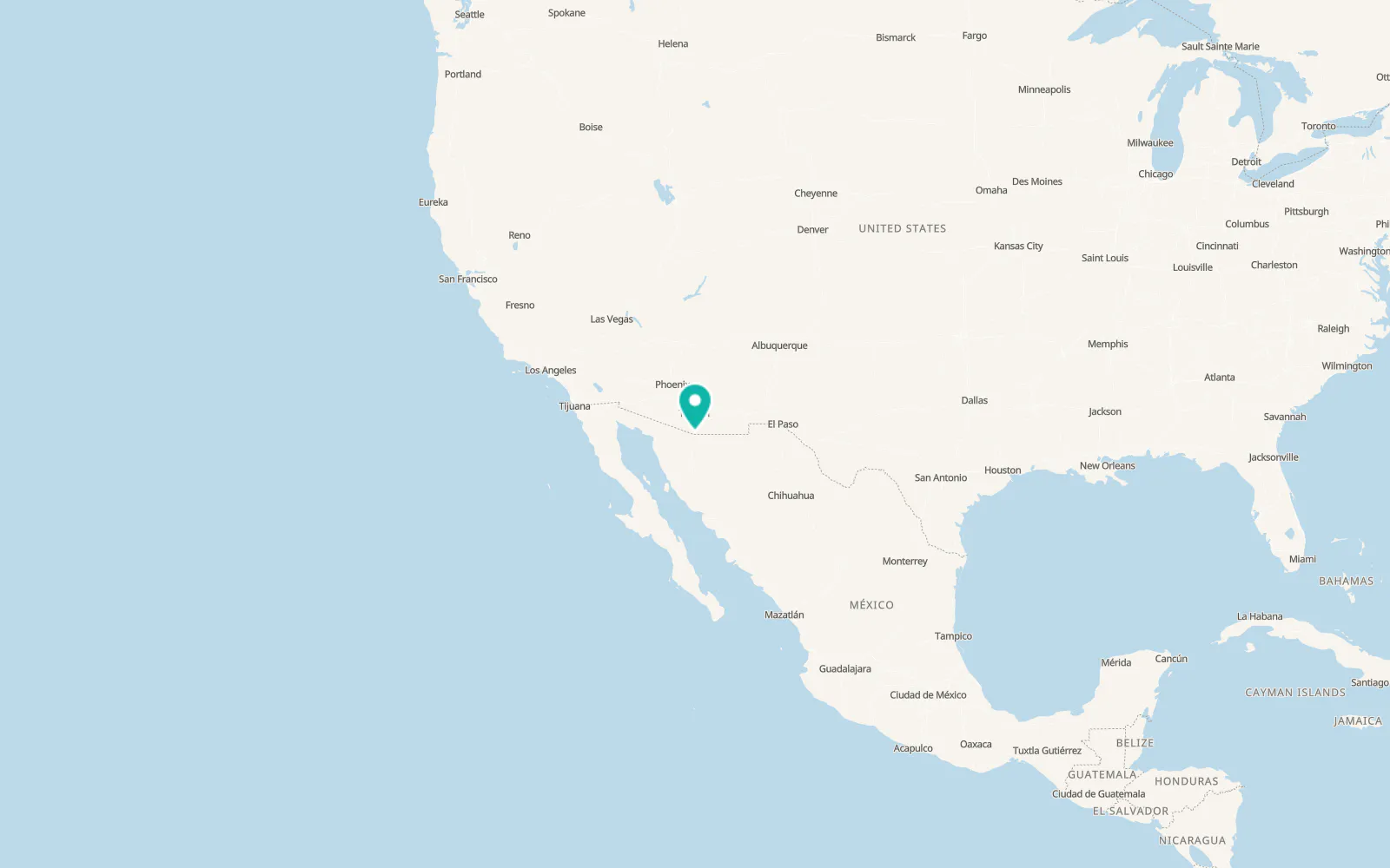Map of Nogales