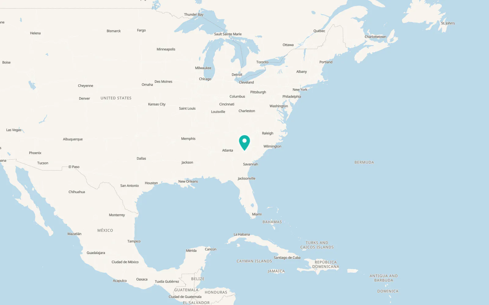 Map of North Augusta