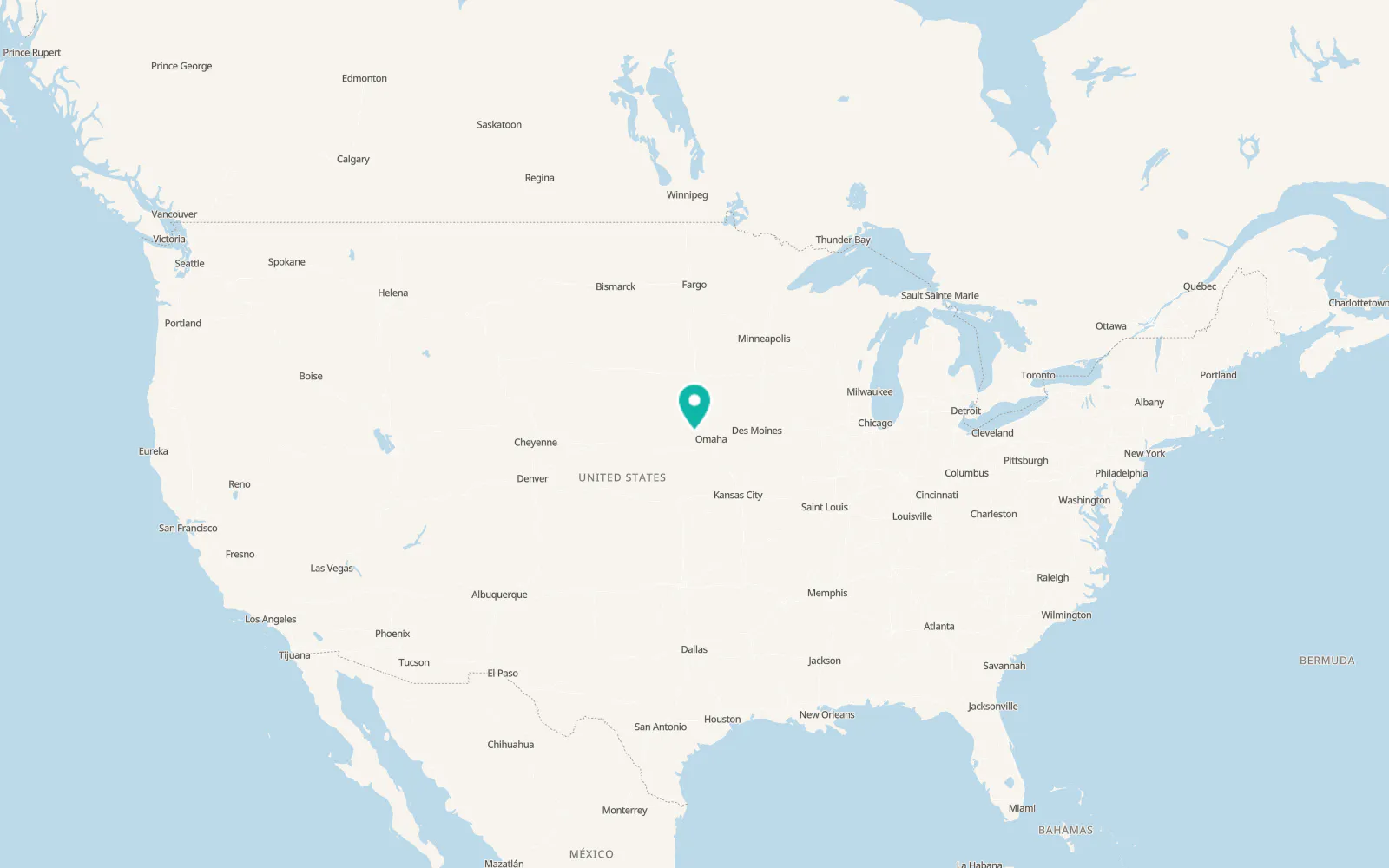 Map of North Bend