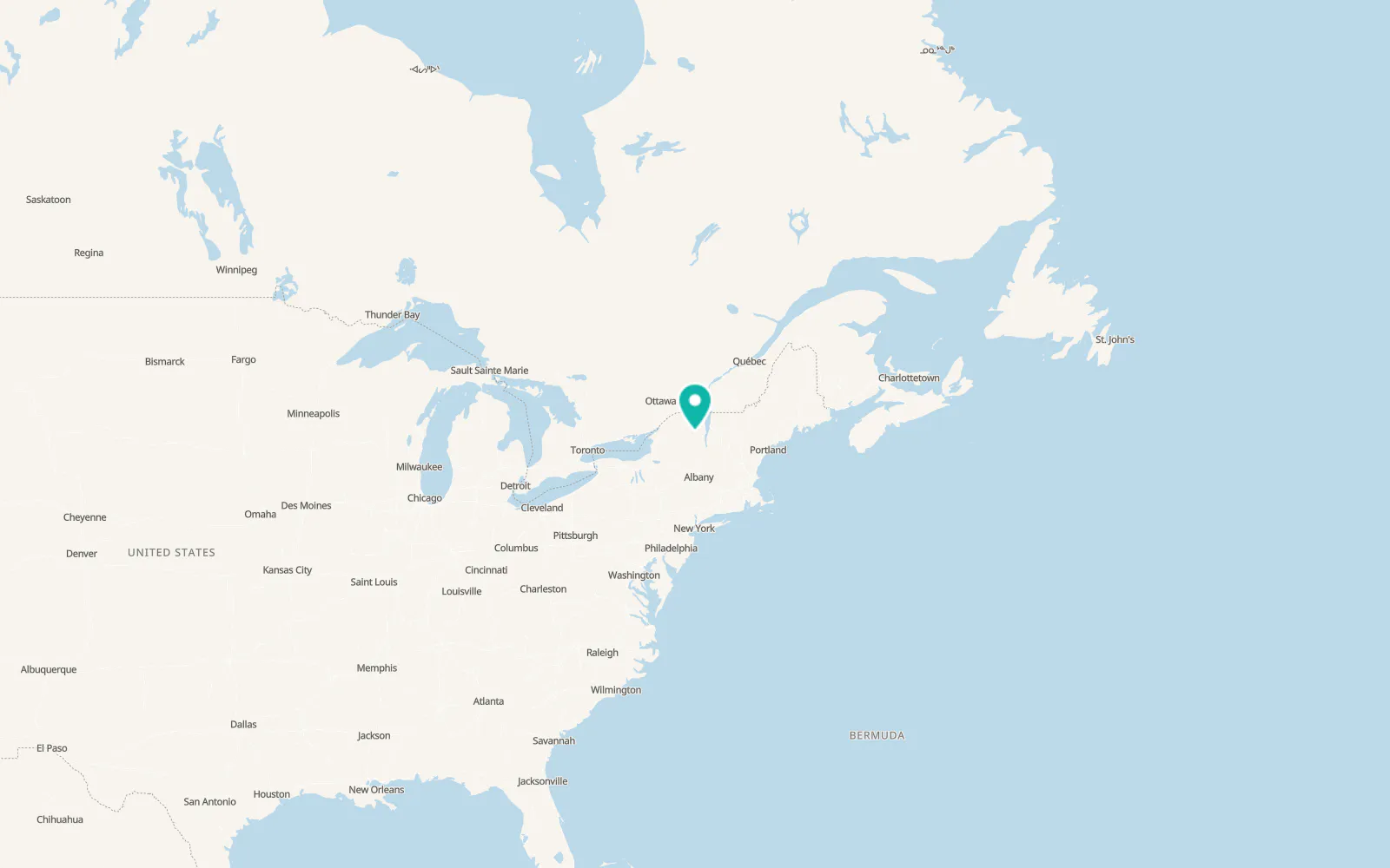 Map of North Elba