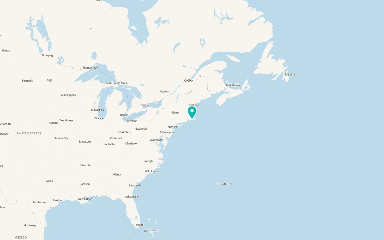 Map of North Falmouth