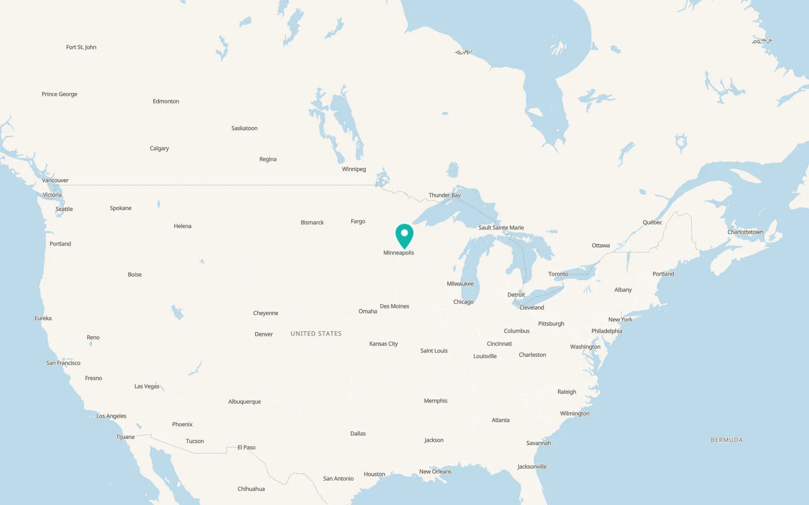 Map of North Hudson