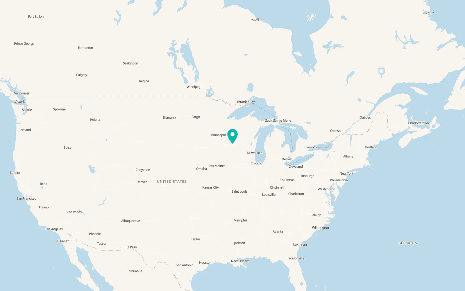 Map of North La Crosse