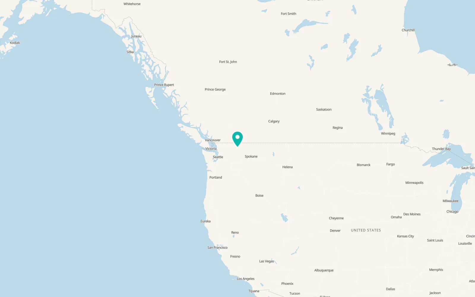 Map of North Omak