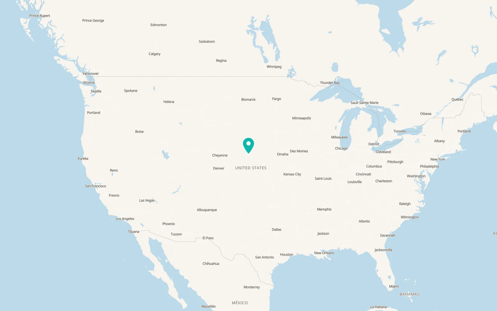 Map of North Platte