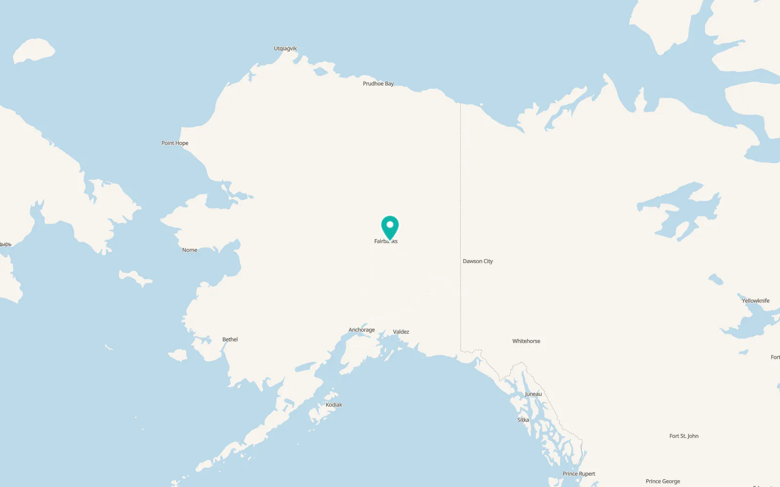 Map of North Pole