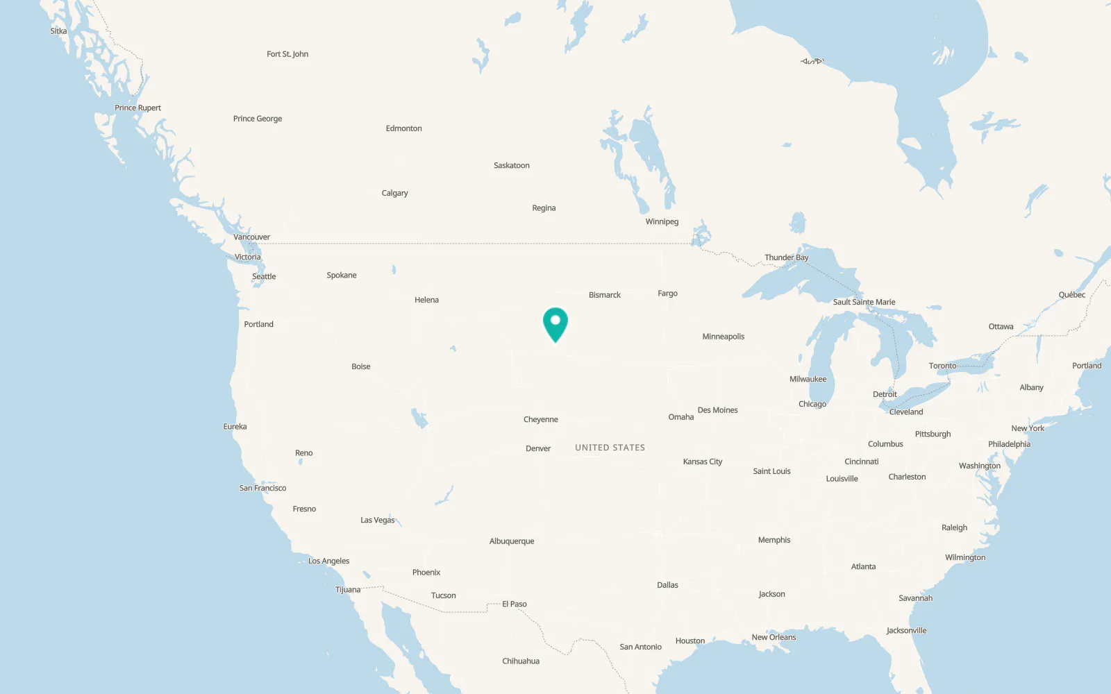Map of North Spearfish