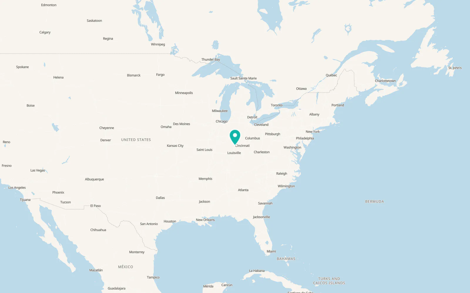 Map of North Vernon