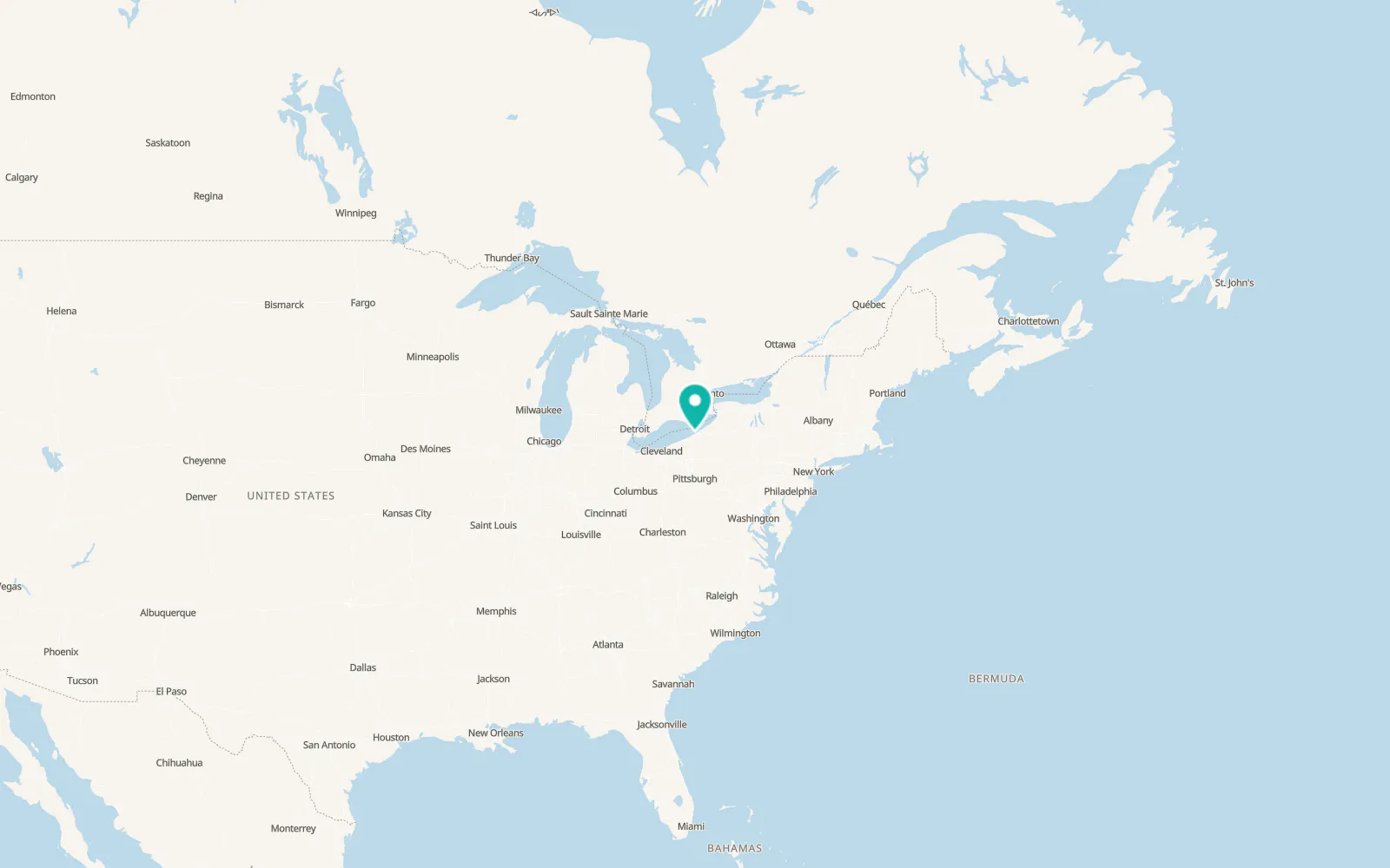 Map of Northwest Harborcreek