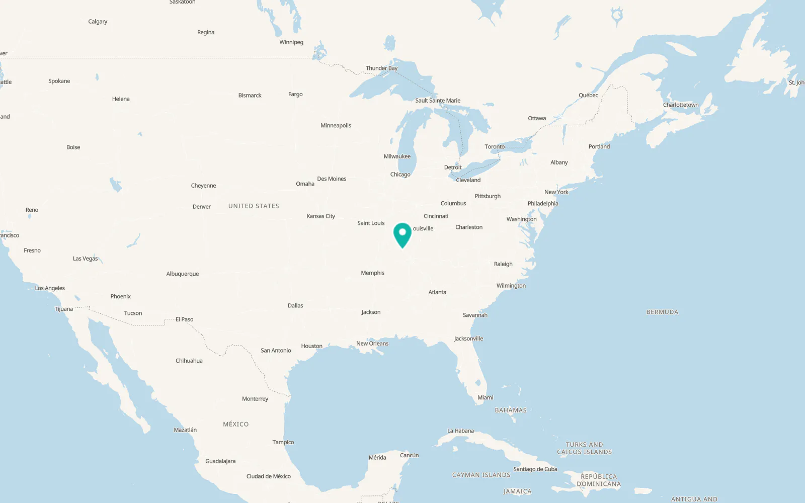 Map of Oak Grove