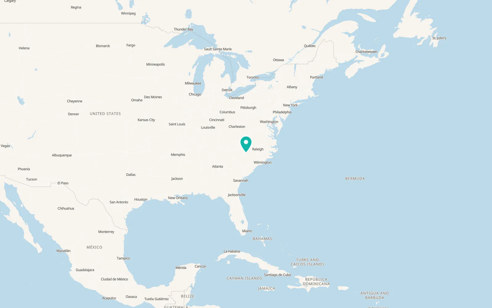Map of Oakboro