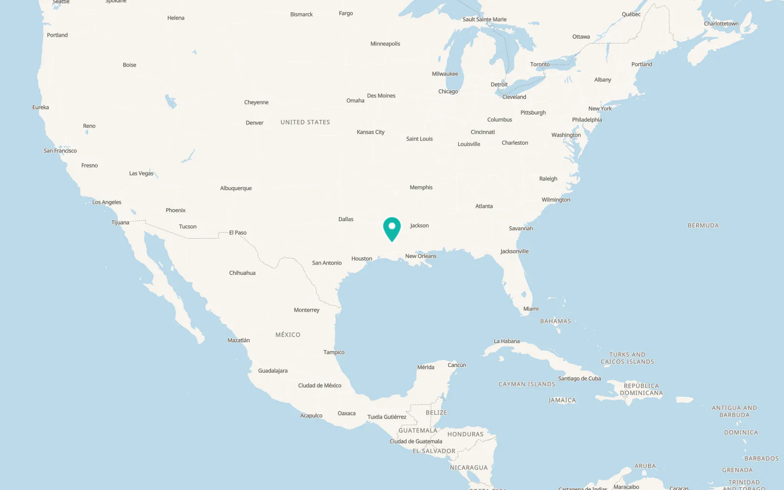 Map of Oakdale