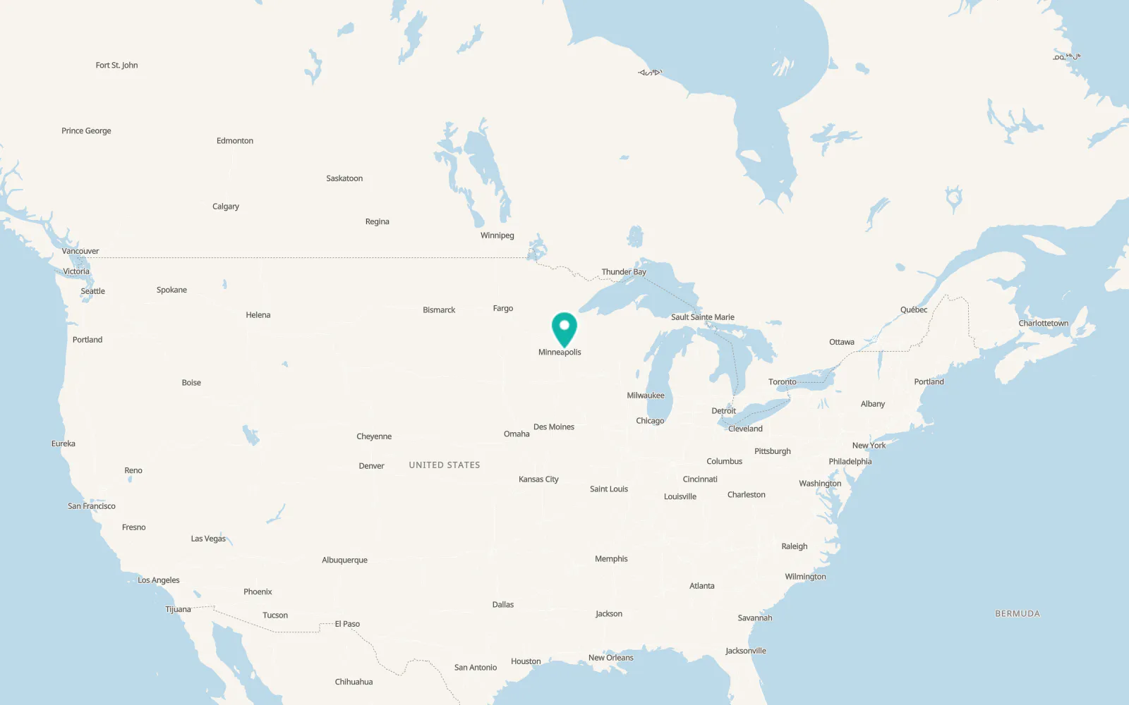 Map of Oakdale