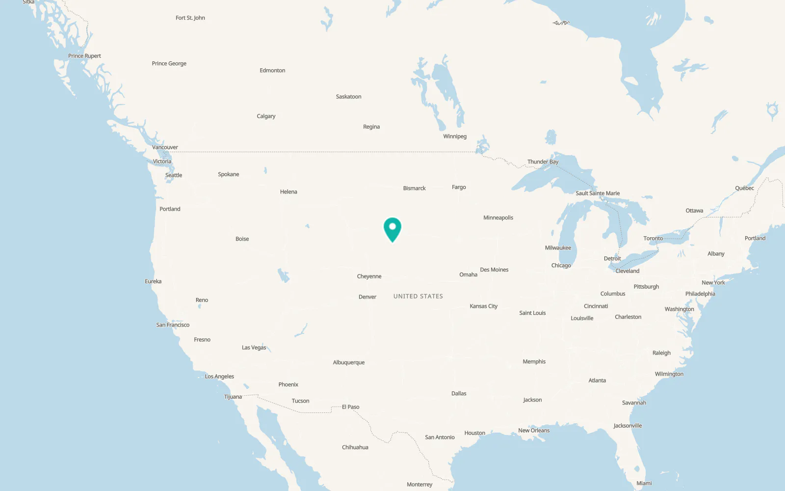 Map of Oglala