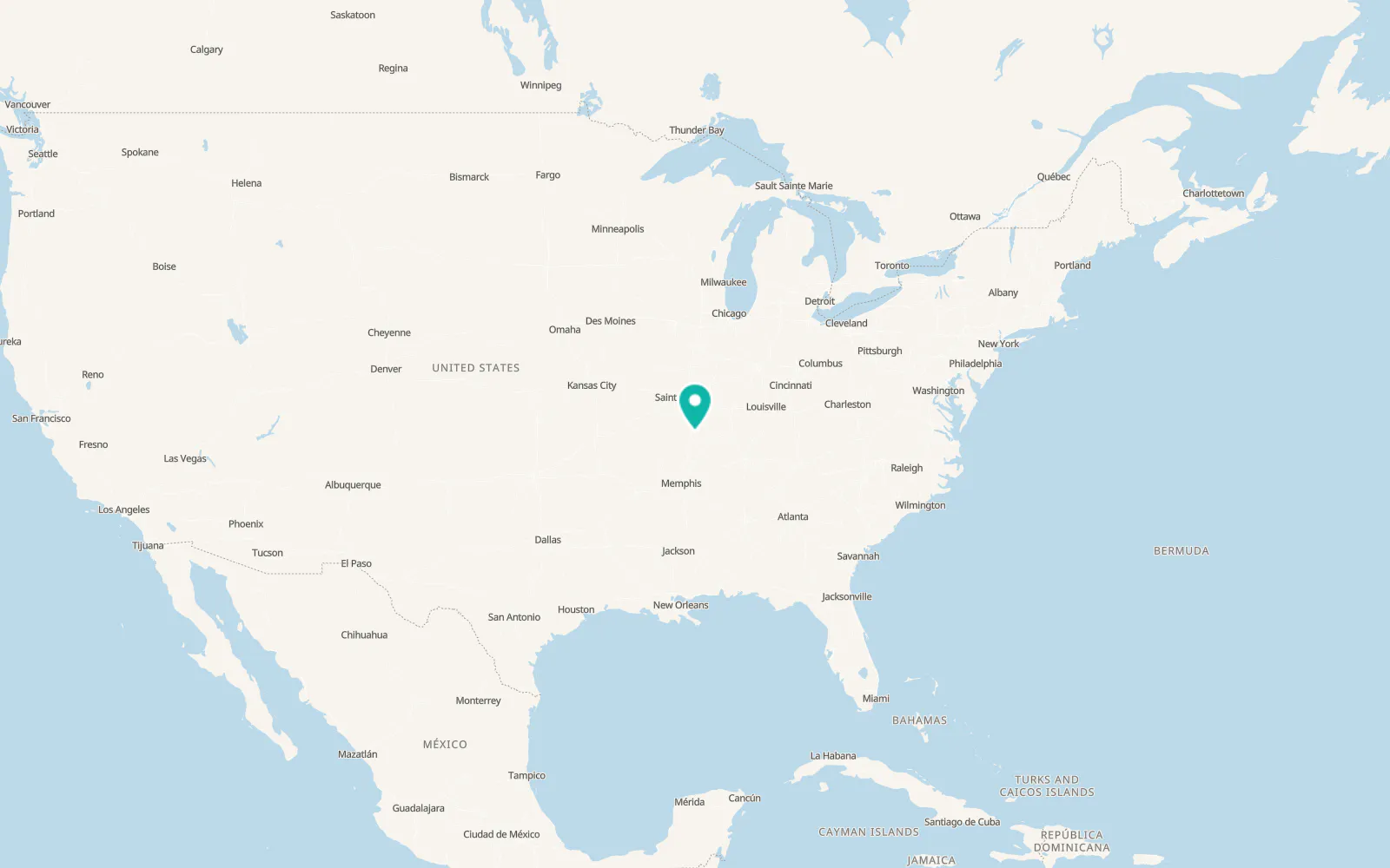 Map of Olive Branch