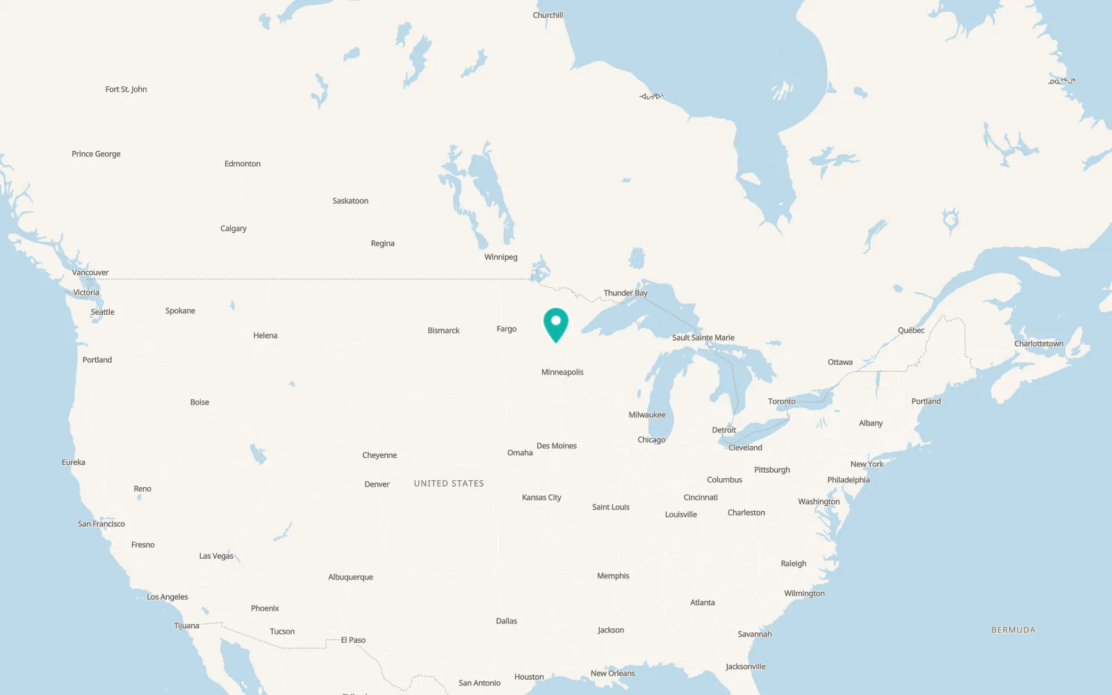 Map of Onamia
