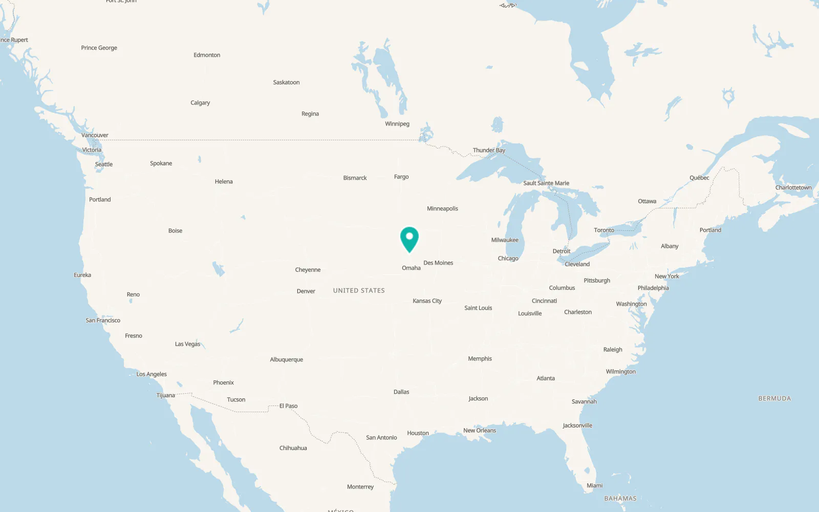 Map of Onawa