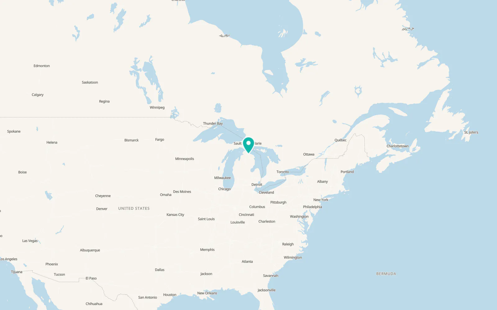 Map of Onaway