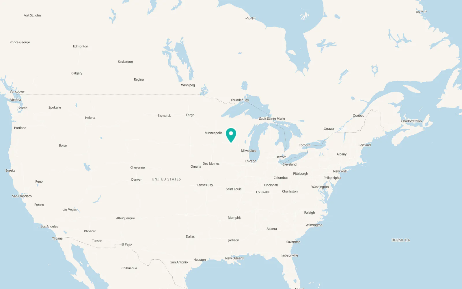Map of Ontario