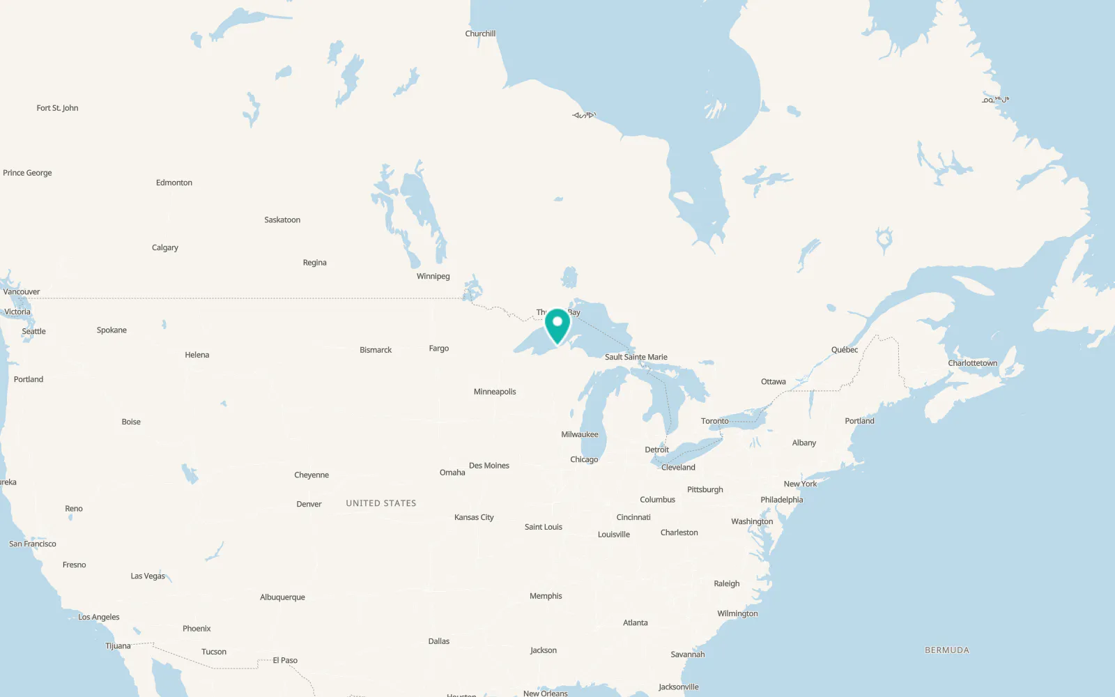 Map of Ontonagon