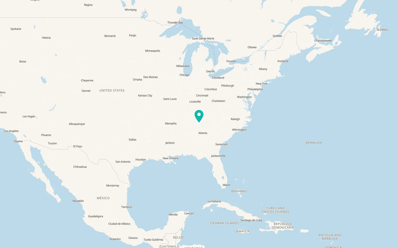 Map of Ooltewah