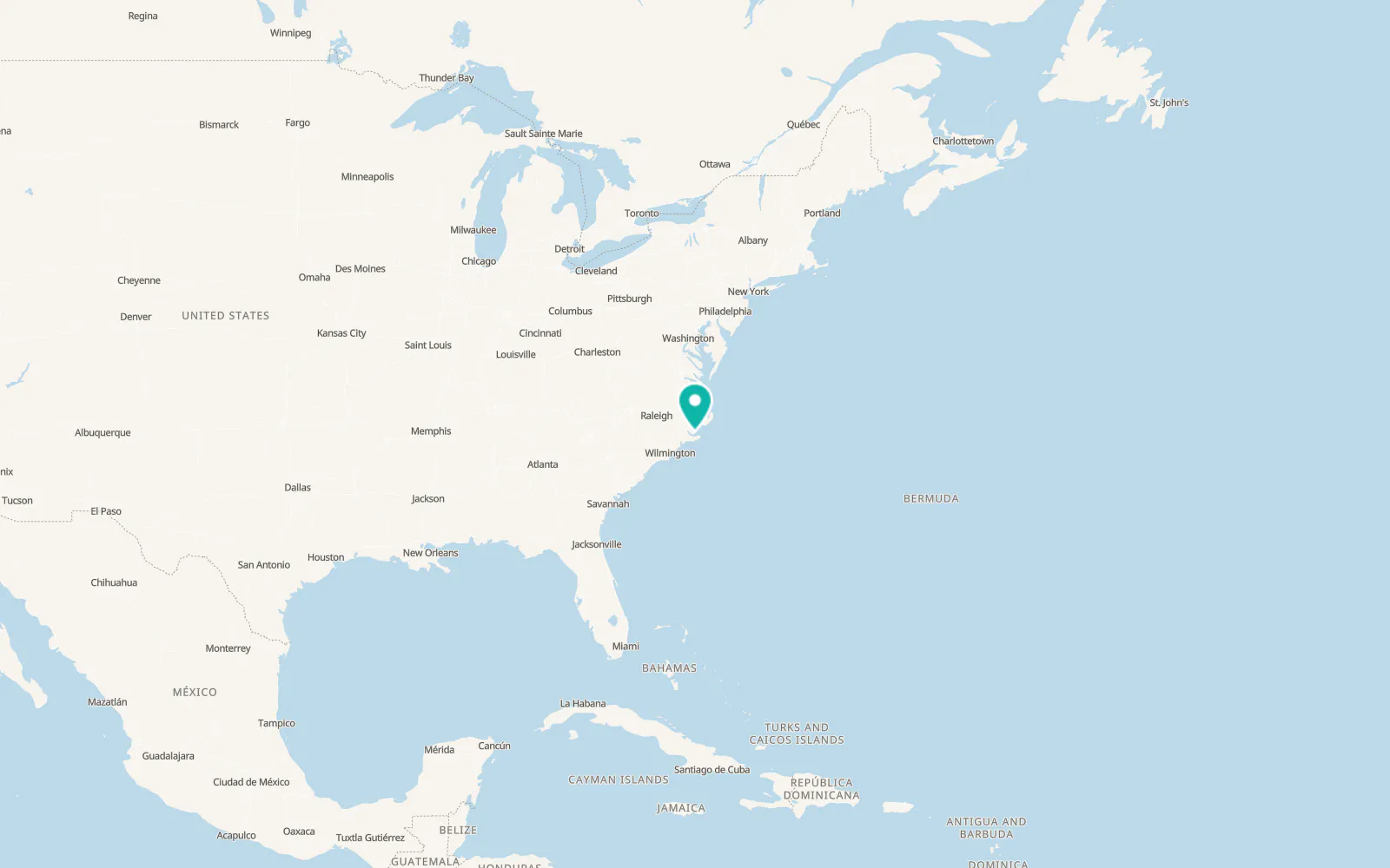 Map of Oriental