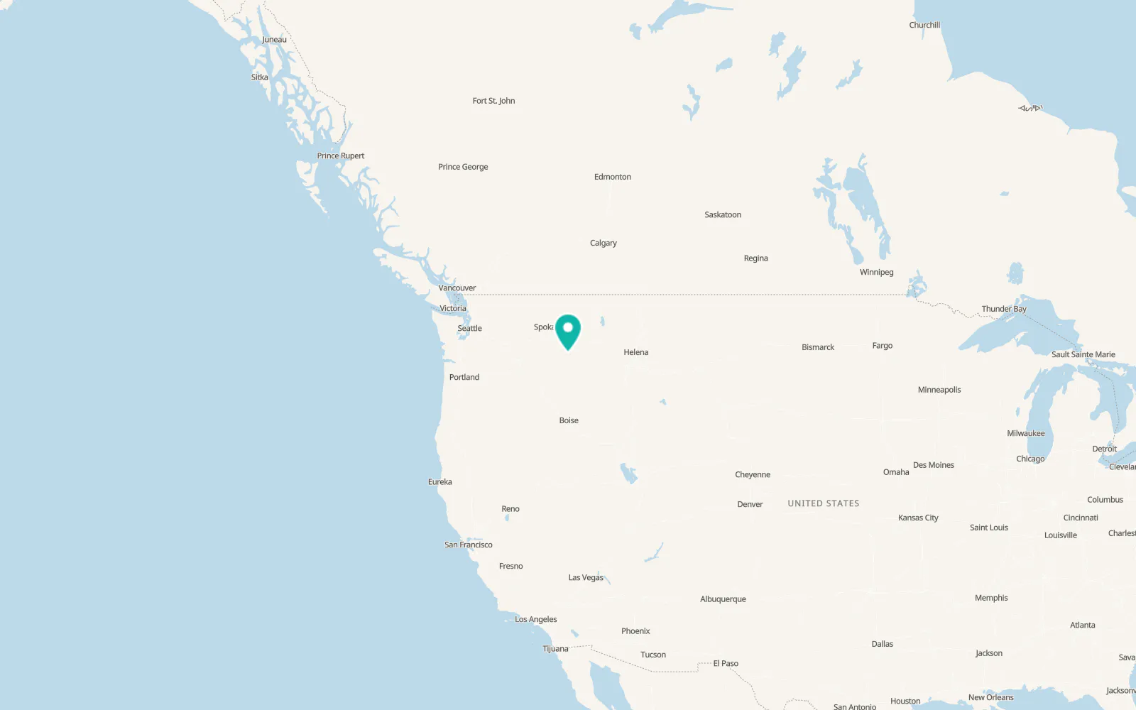 Map of Orofino