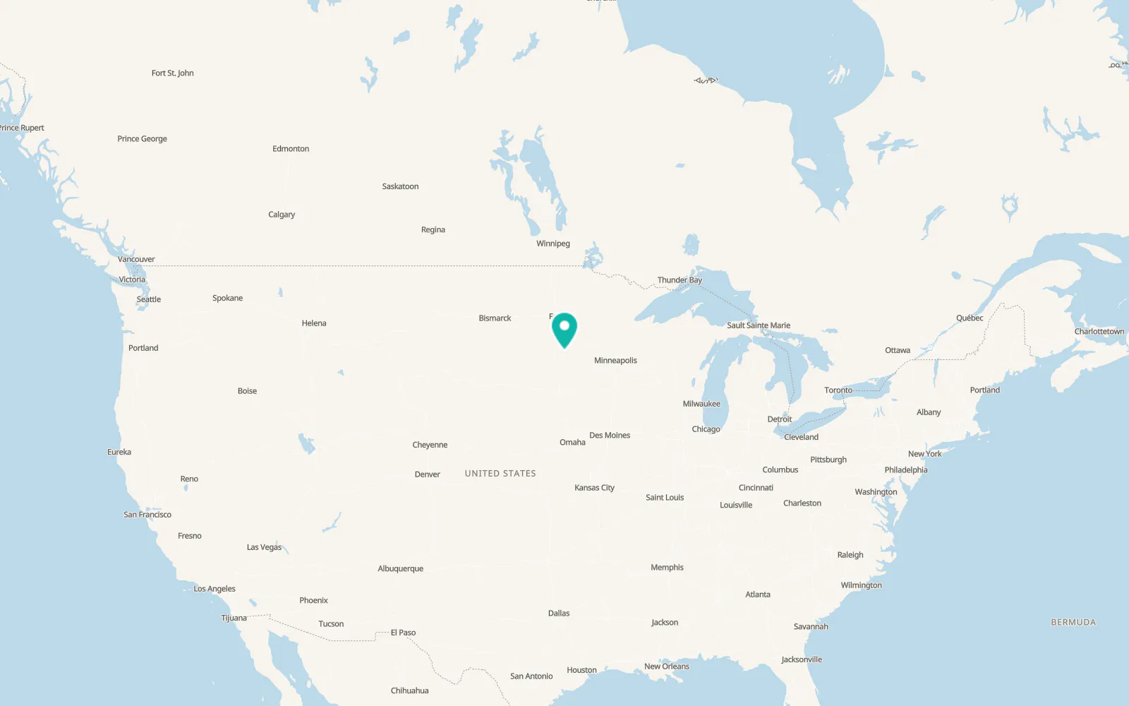 Map of Ortonville