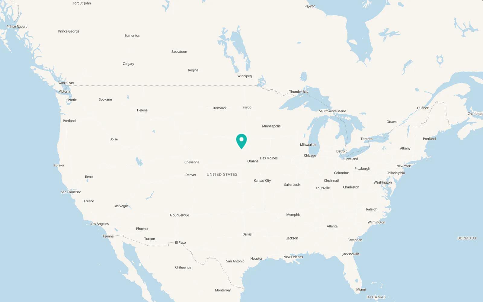 Map of Osmond