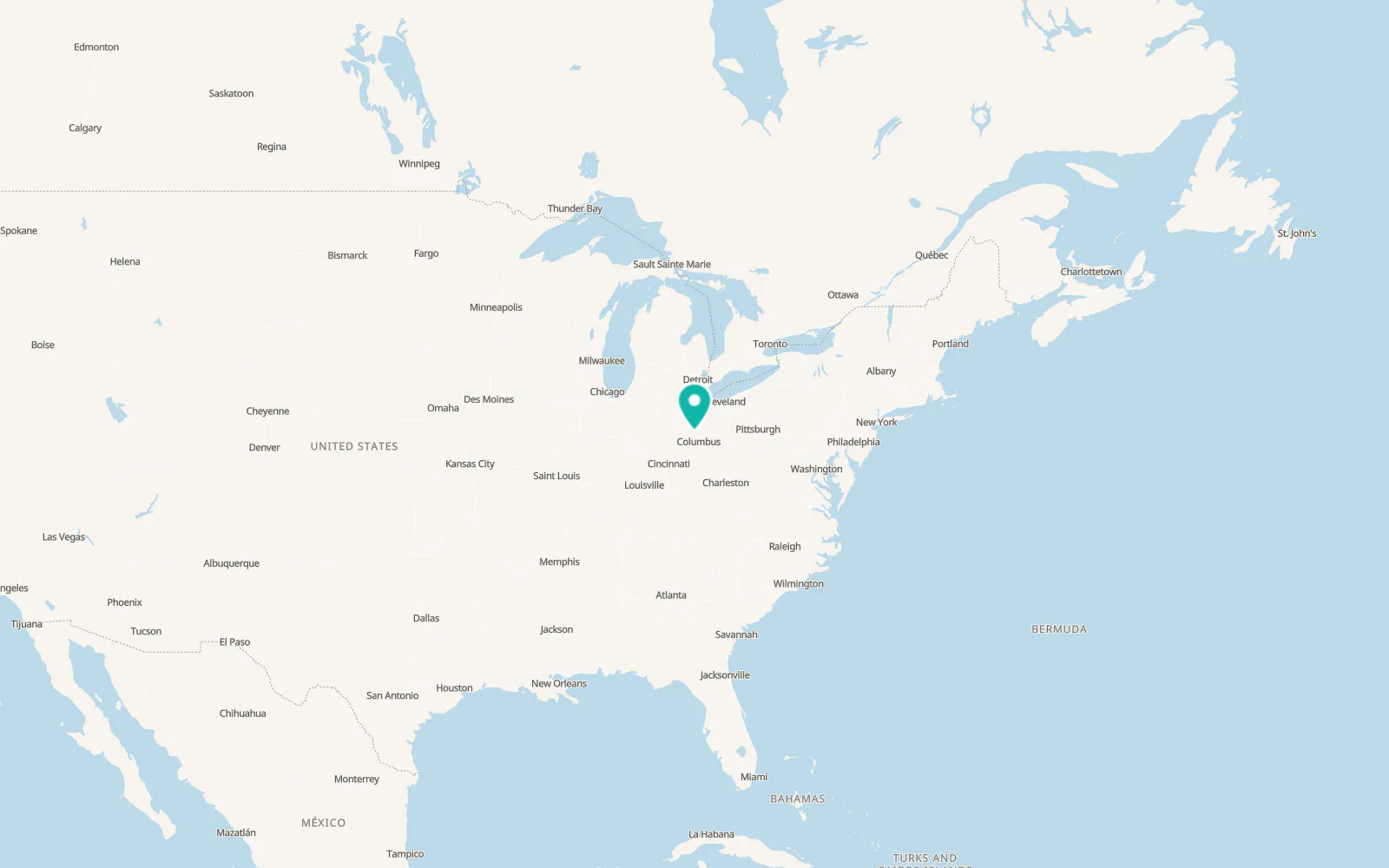 Map of Ostrander