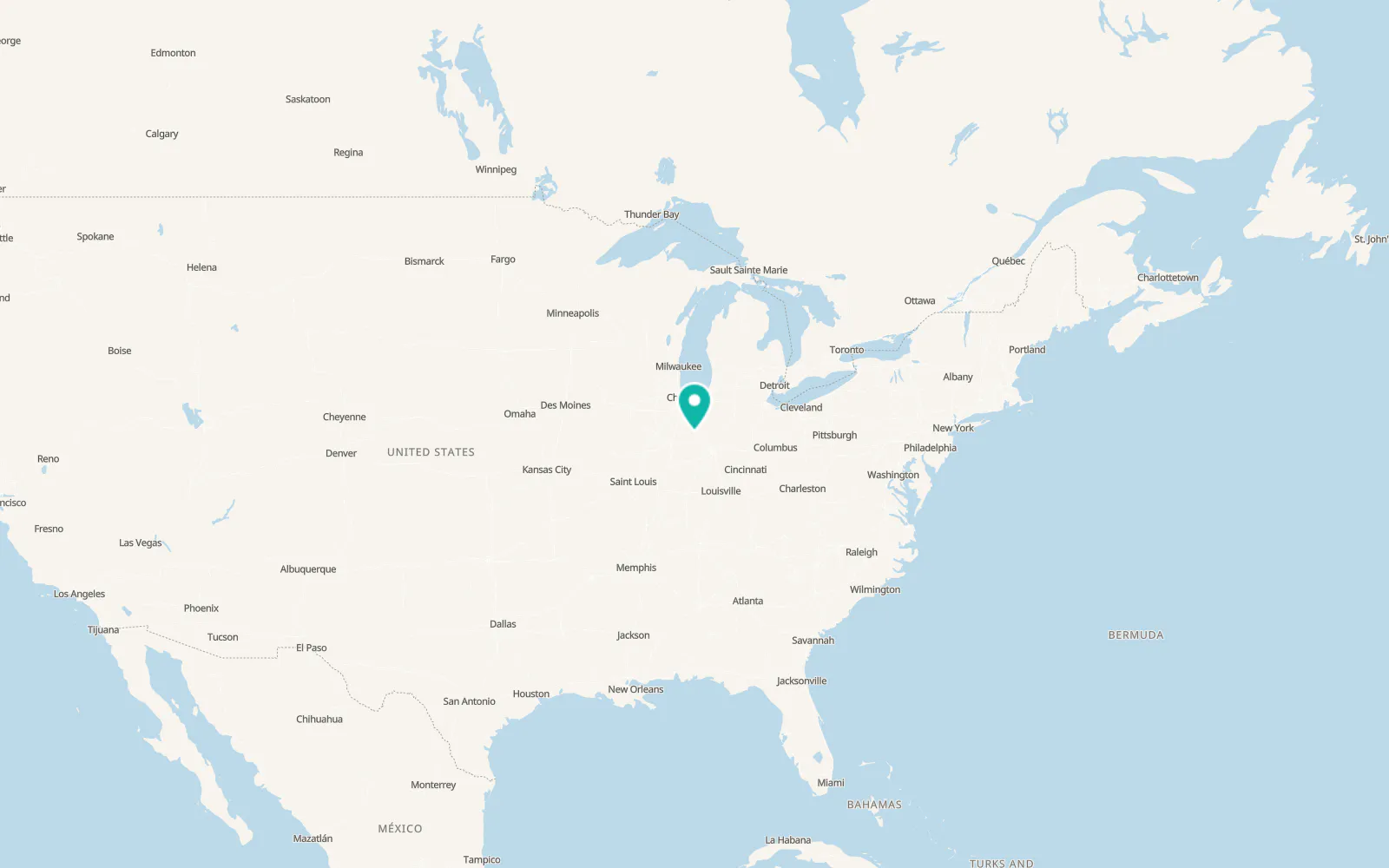 Map of Otterbein