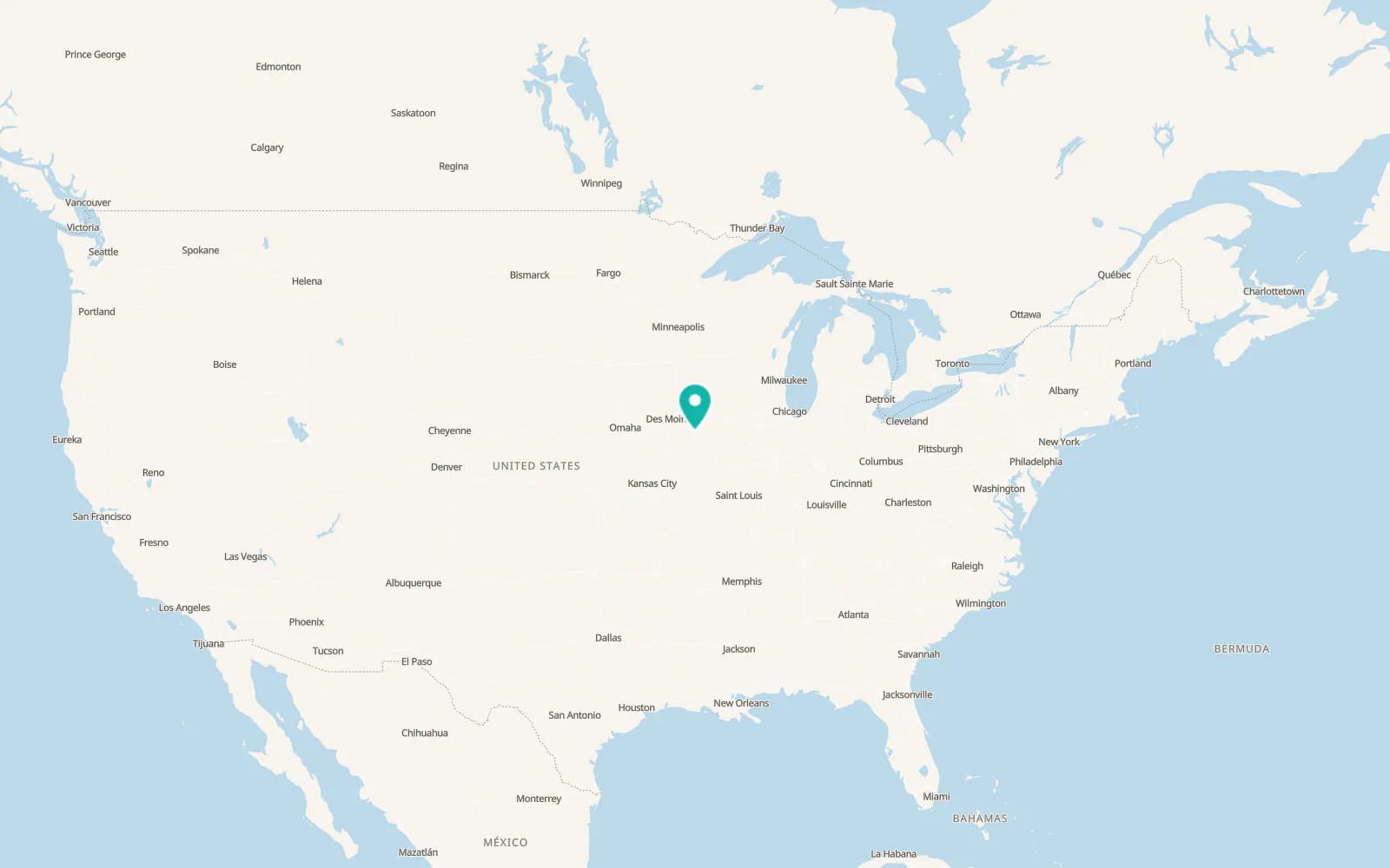 Map of Ottumwa