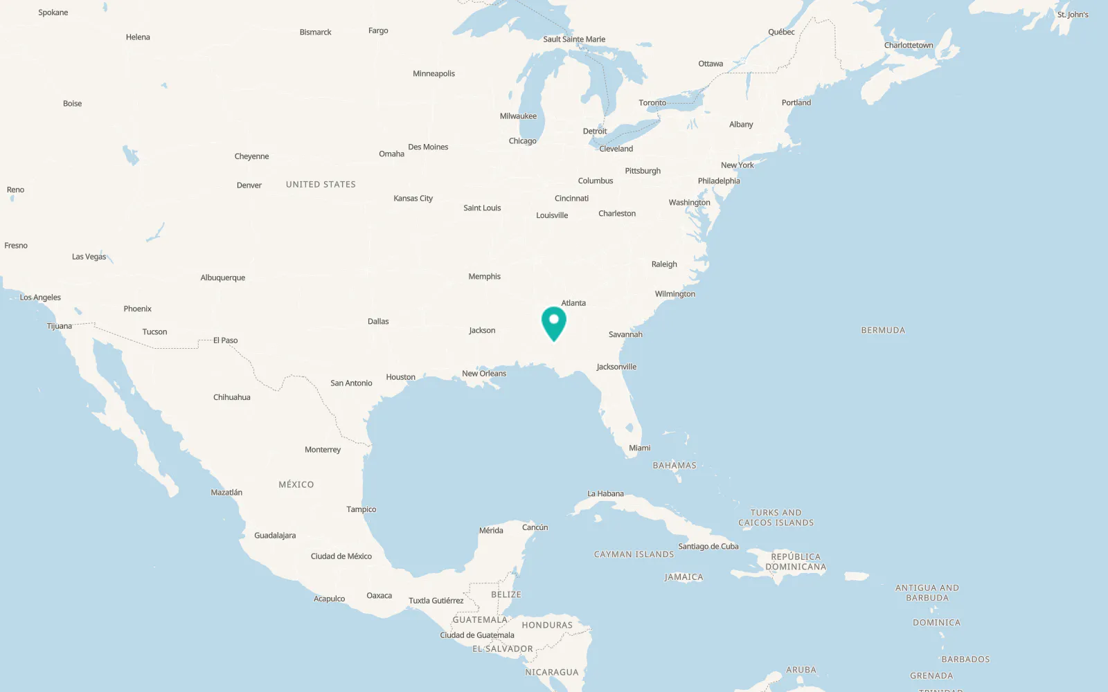 Map of Ozark