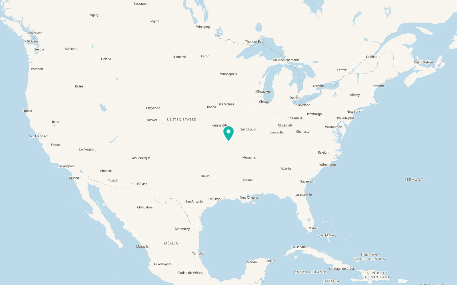 Map of Ozark