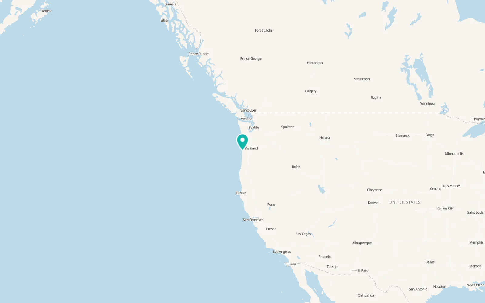 Map of Pacific City