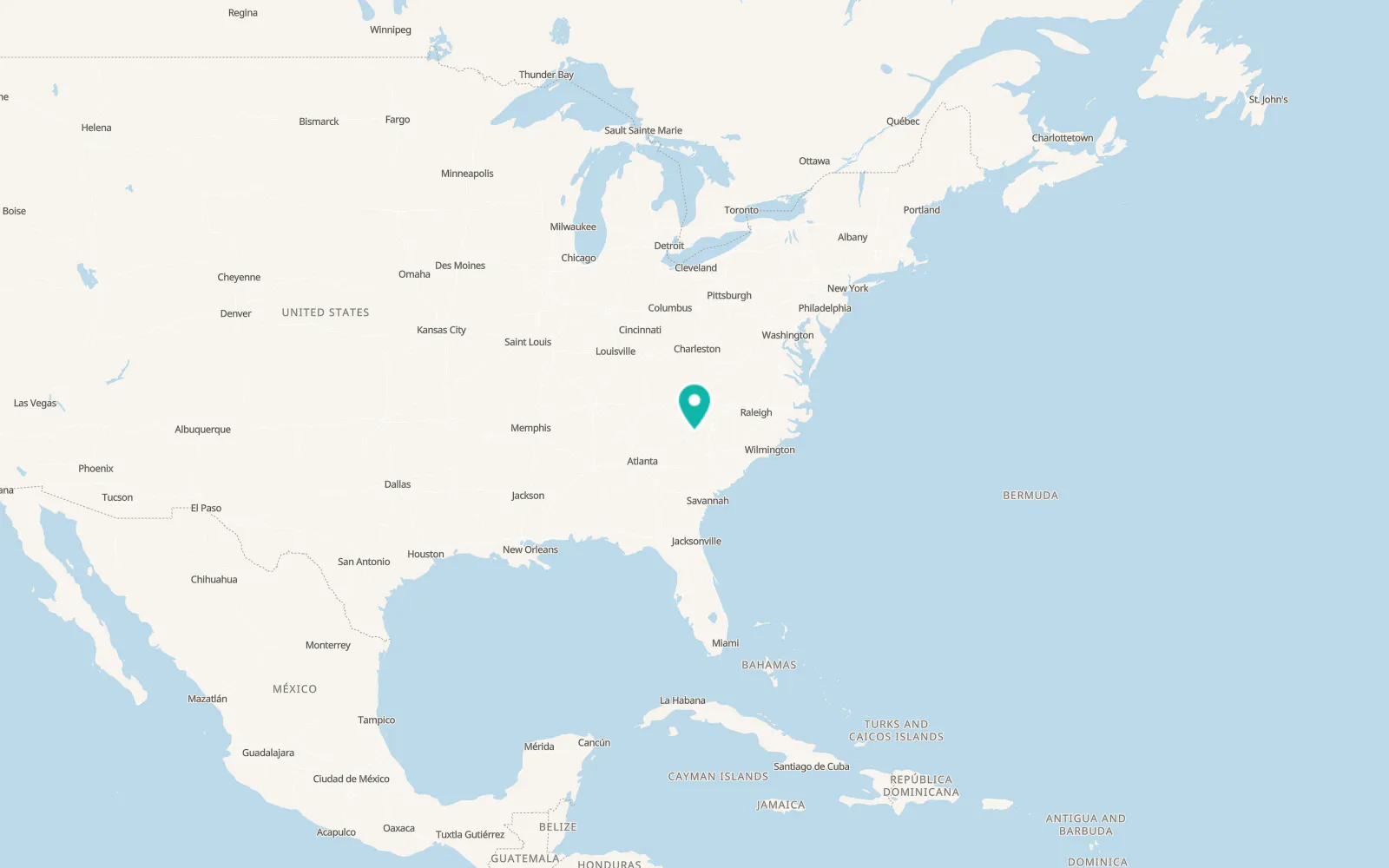 Map of Pacolet