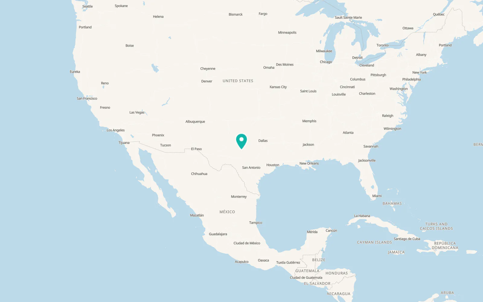 Map of Paint Rock