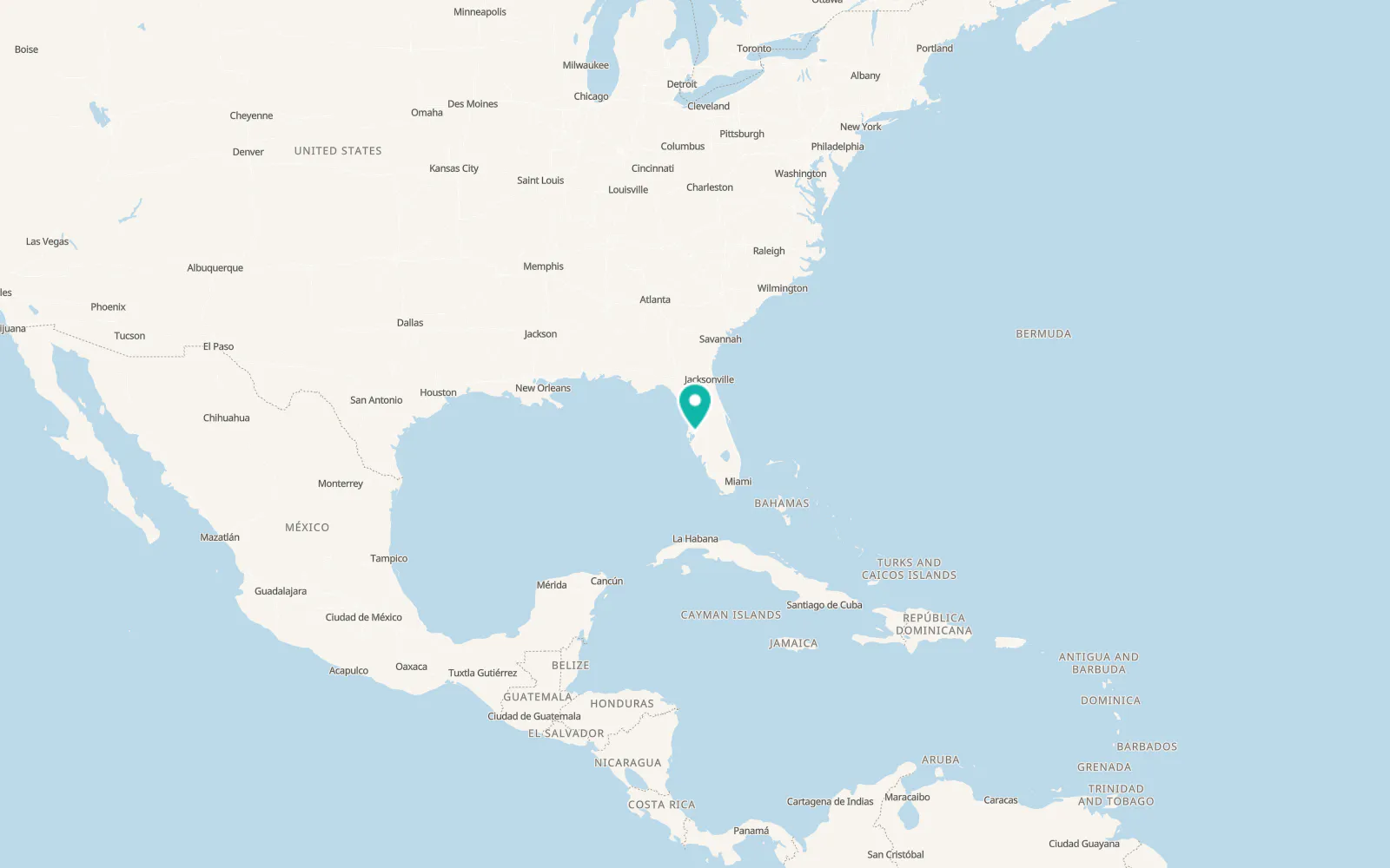 Map of Palm River-Clair Mel