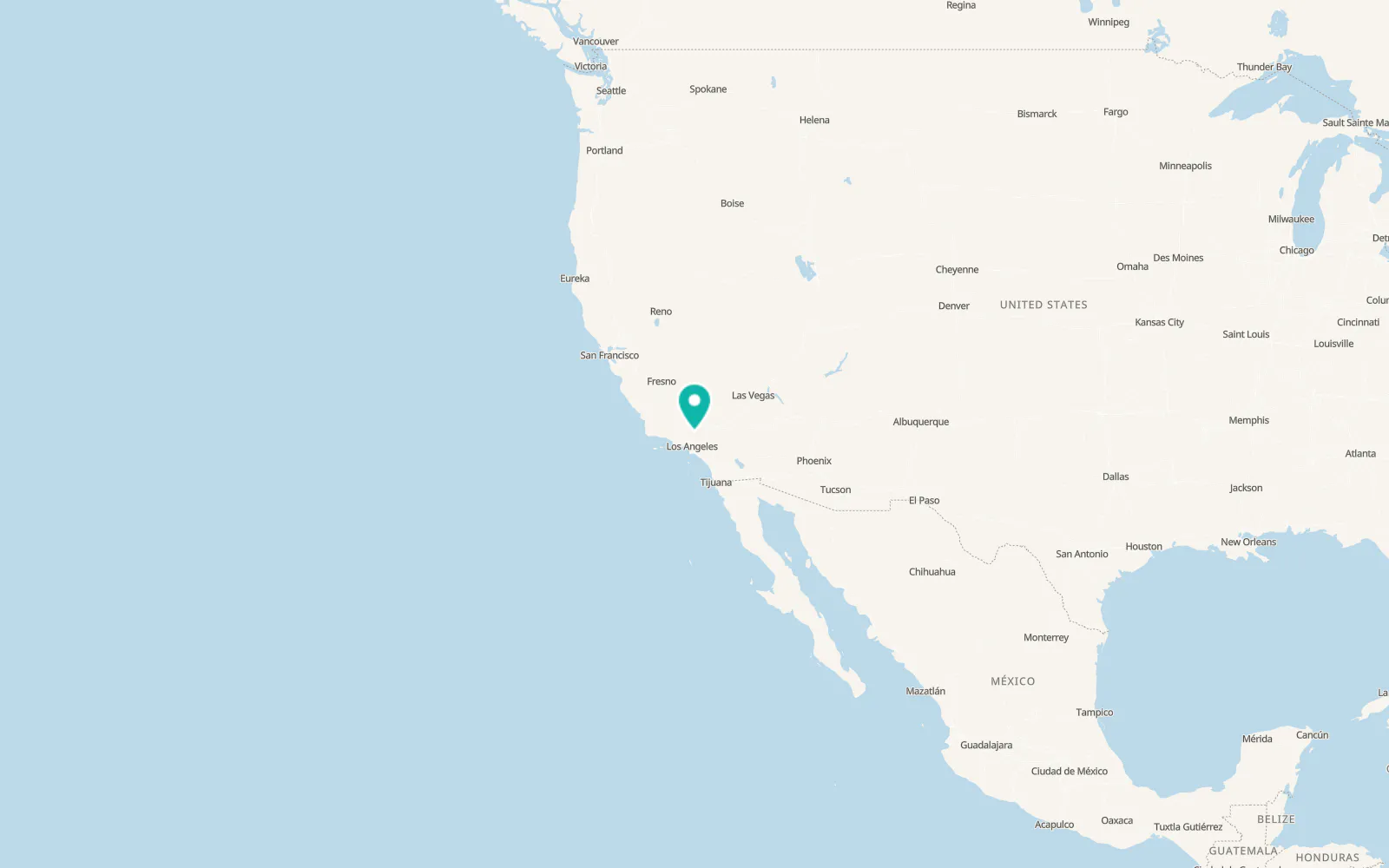 Map of Palmdale