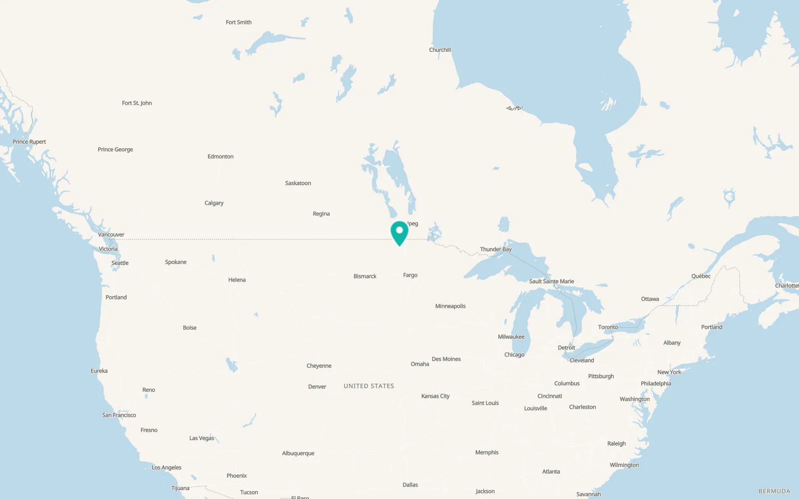 Map of Park River
