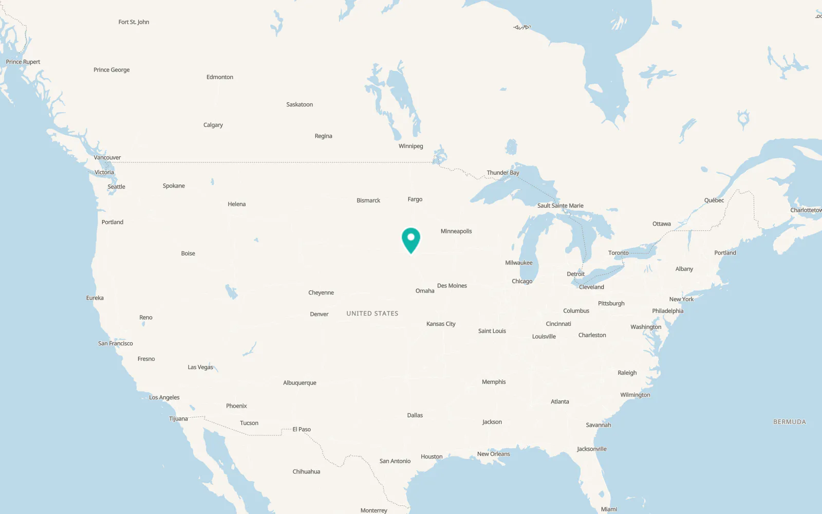 Map of Parker