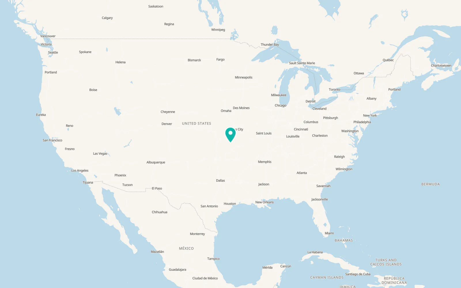 Map of Parsons