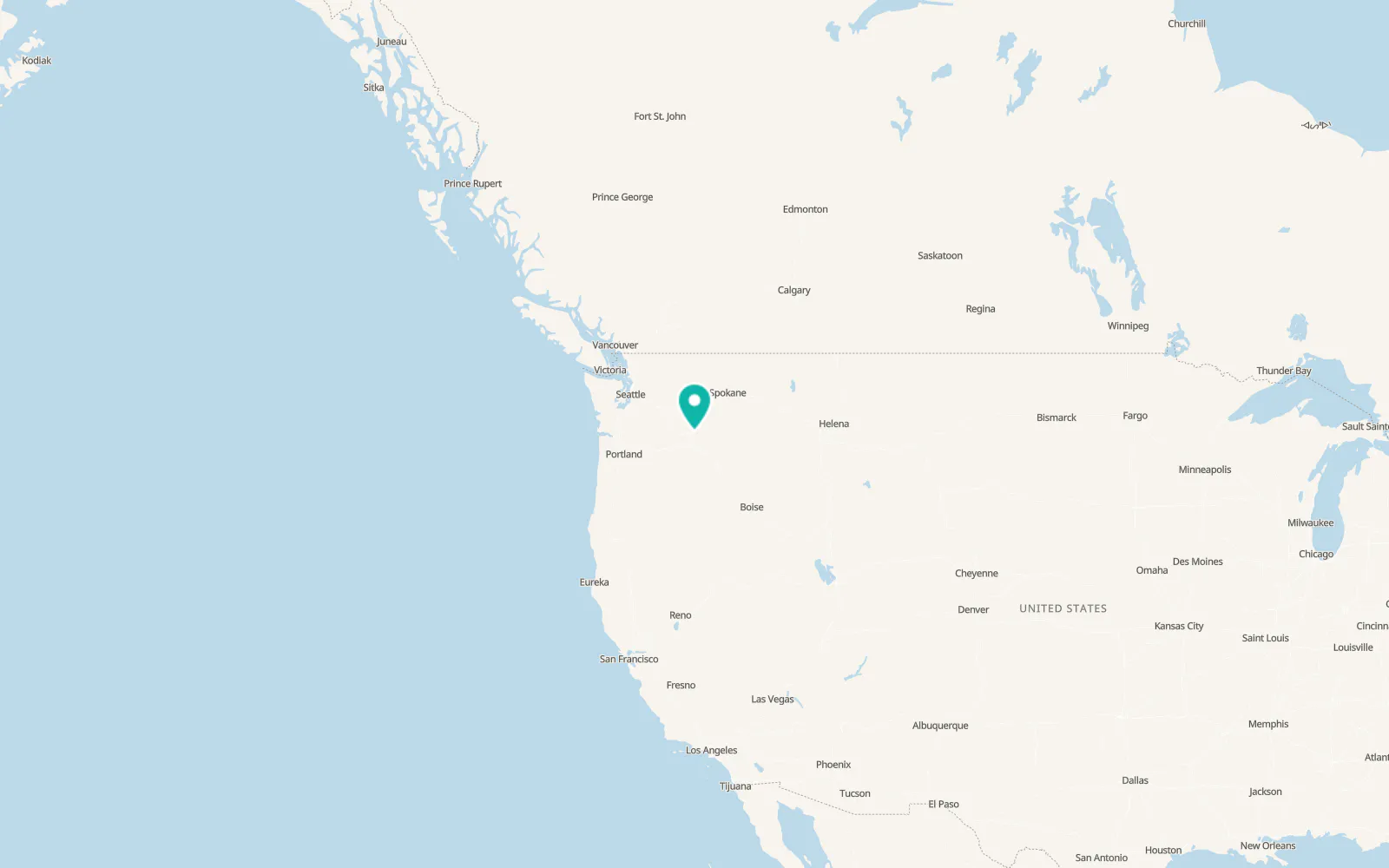 Map of Pasco
