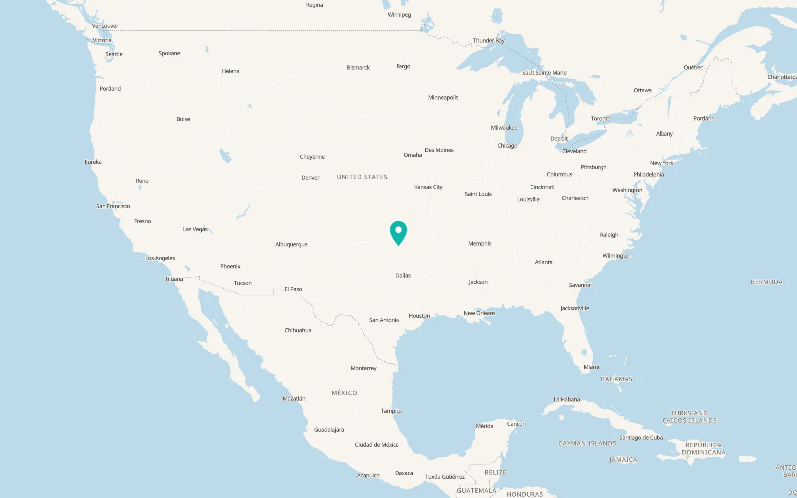 Map of Pauls Valley