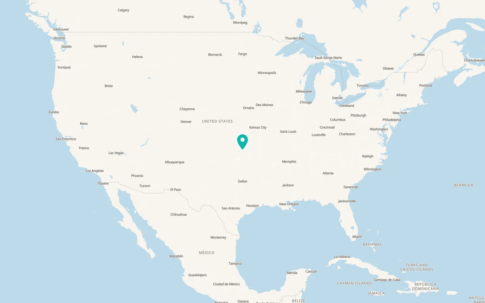 Map of Pawnee