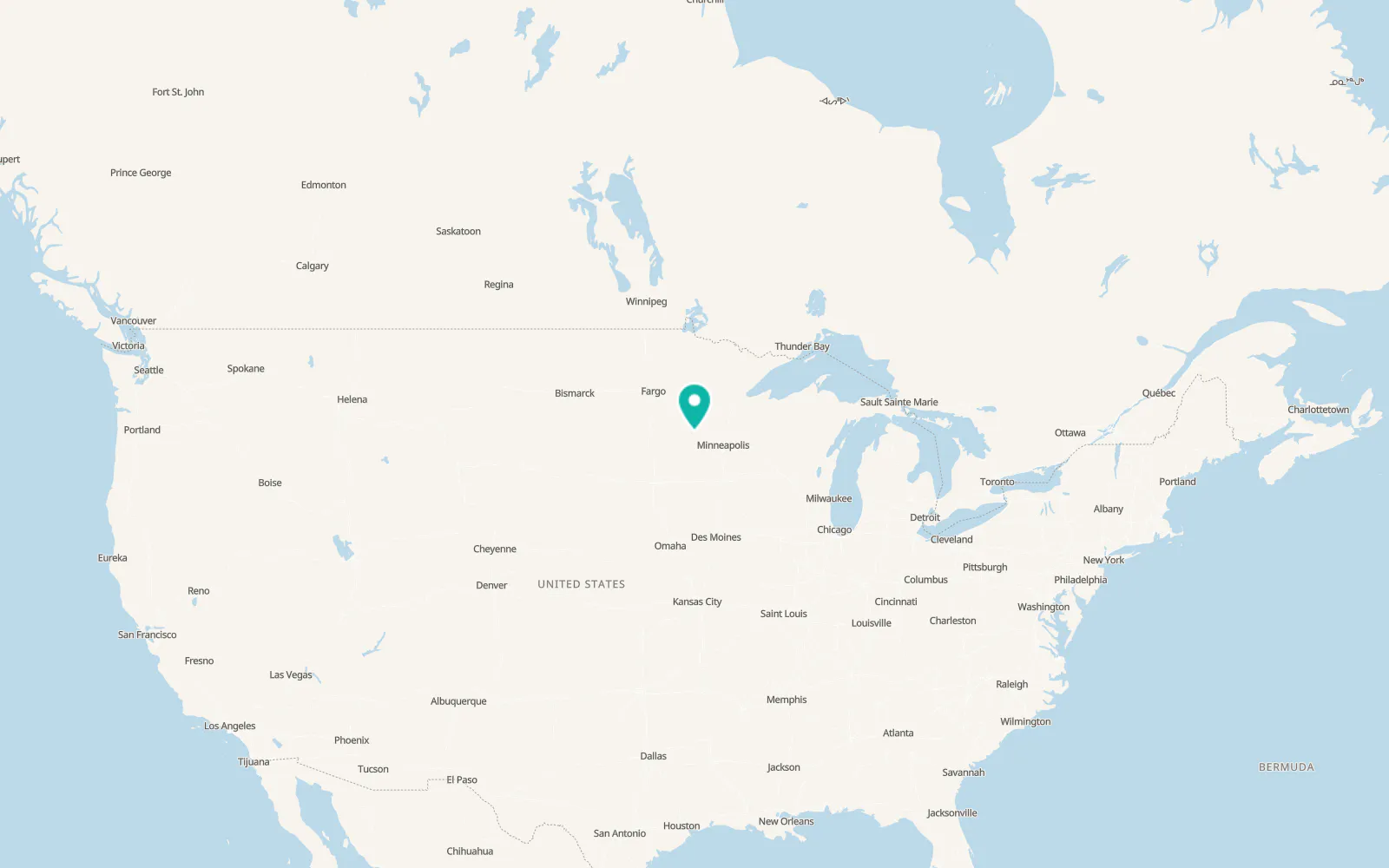 Map of Paynesville